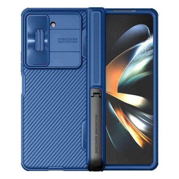 SAMSUNG Galaxy Z Fold5 (SM-F946), Nillkin Camshield Fold mobiltok, Kék