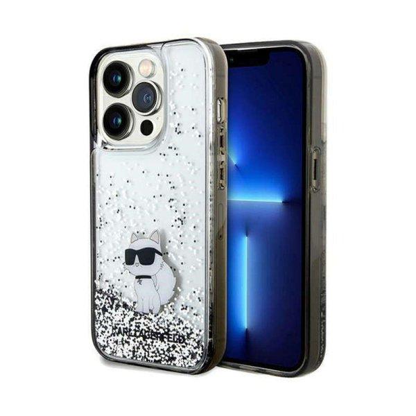 Karl Lagerfeld Liquid Glitter Choupette - telefontok iPhone 14 Pro Max
(Transparent)