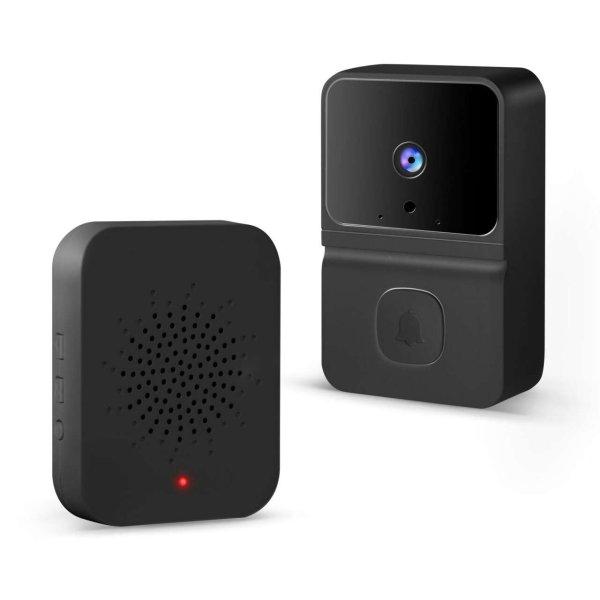 Intelligens Wi-Fi videó csengő szett beépített HD akkumulátorral,
éjjellátóval, kétirányú kommunikációval és egyszerű felszereléssel -
fekete