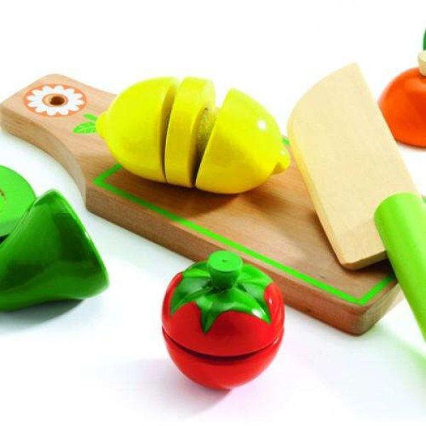 Faszeletelő gyümölcsök és zöldségek - Szerepjáték készlet