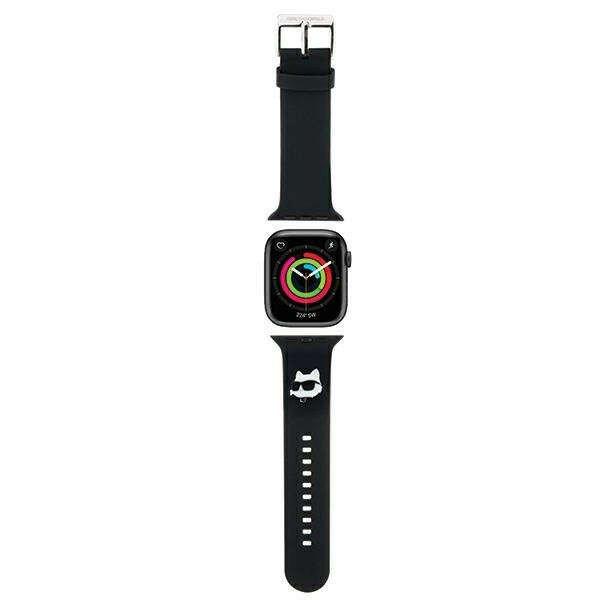 Karl Lagerfeld KLAWLSLCNK Apple Watch 4/5/6/7/SE/8/9/Ultra 44/45/49mm strap 3D
Rubber Choupette Head black