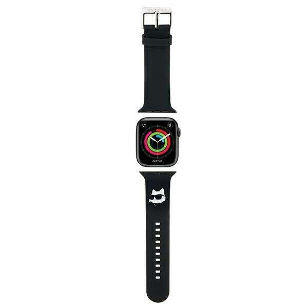 Karl Lagerfeld KLAWMSLCNK Apple Watch 4/5/6/7/SE/8/9 40/41mm strap 3D Rubber
Choupette Heads black