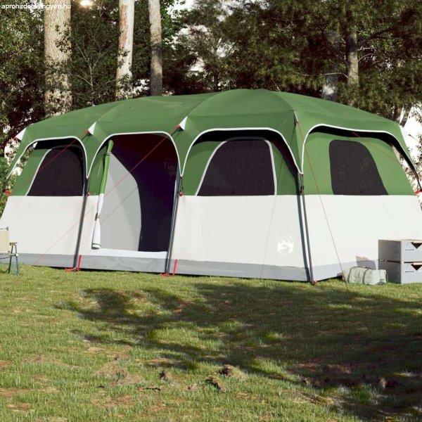 vidaXL 9 személyes zöld vízálló családi sátor
