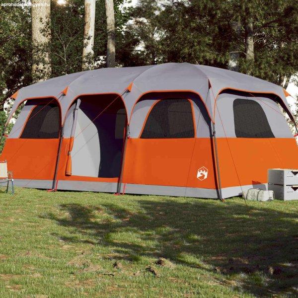 vidaXL 9 személyes szürke vízálló családi sátor