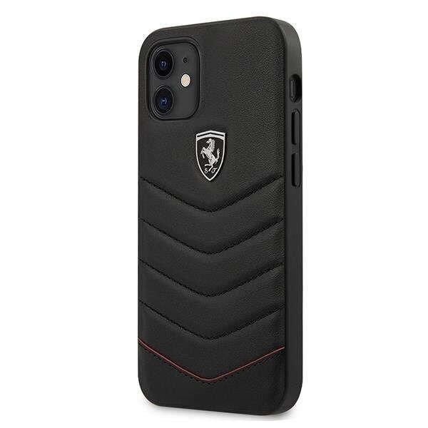 Ferrari telefon tok, bőr, iPhone 12 Mini 5,4
