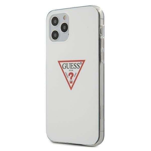 Apple iPhone 12 / 12 Pro Guess Triangle Collection Hátlap tok -
GUHCP12MPCUCTLWH, Fehér