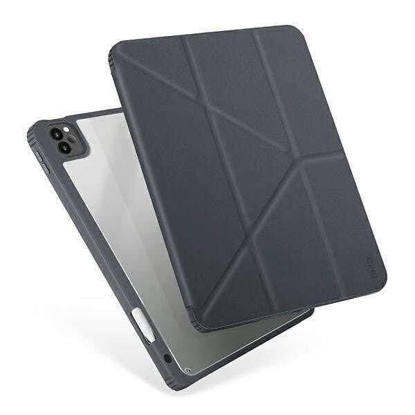 Apple iPad Pro 11 (2020/2021) Uniq Moven ütésálló flip tablet tok, Szürke