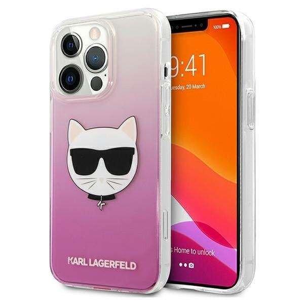 iPhone 13 Pro Max tok, Karl Lagerfeld, KLHCP13XCTRP, Choupette Head Collection,
rózsaszín