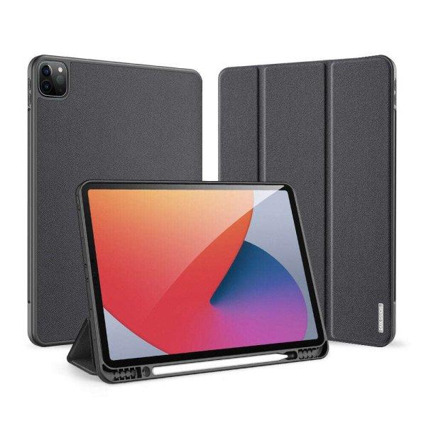 DuxDucis Domo Series Smart Cover tablet tok, IPad Pro 12.9 2021, fekete