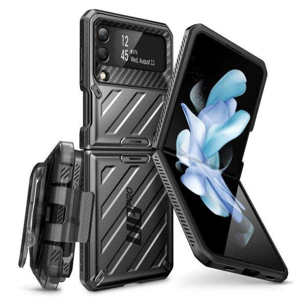 Supcase Unicorn Beetle Pro 360 fokos tok. Samsung Galaxy Z Flip 4 5G
kompatibilis, fekete