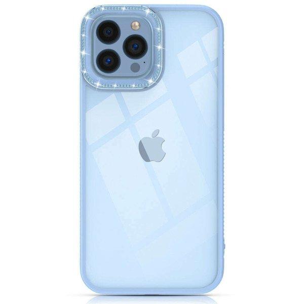 Kingxbar Sparkle Apple iPhone 13 Pro Max kék telefontok