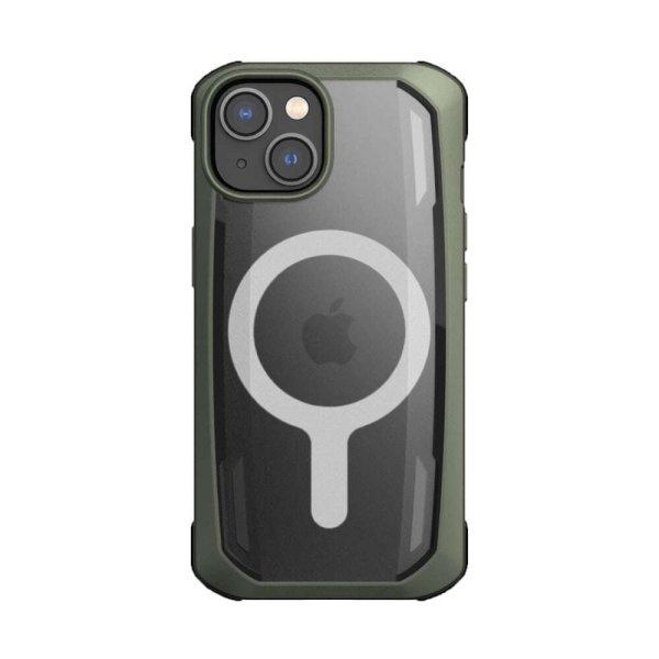 Apple iPhone 14 Plus Raptic X-Doria Secure Mag ütésálló Magsafe tok, Zöld