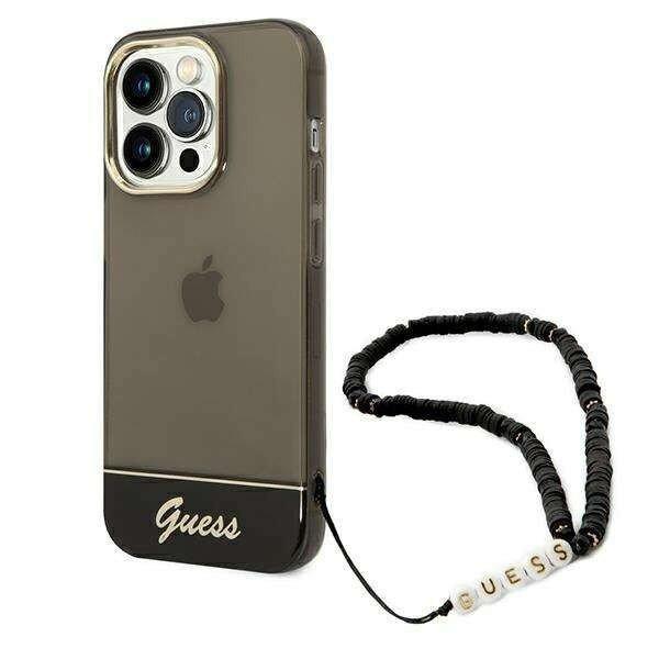 Guess GUHCP14XHGCOHK Apple iPhone 14 Pro Max fekete hardcase Translucent Pearl
Strap telefontok