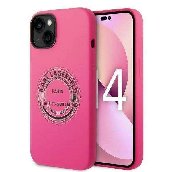 Apple iPhone 14 Plus Karl Lagerfeld Silicone RSG tok - KLHCP14MSRSGRCF,
Rózsaszín