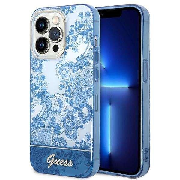 Guess GUHCP14XHGPLHB Apple iPhone 14 Pro Max kék hardcase Porcelain Collection
telefontok