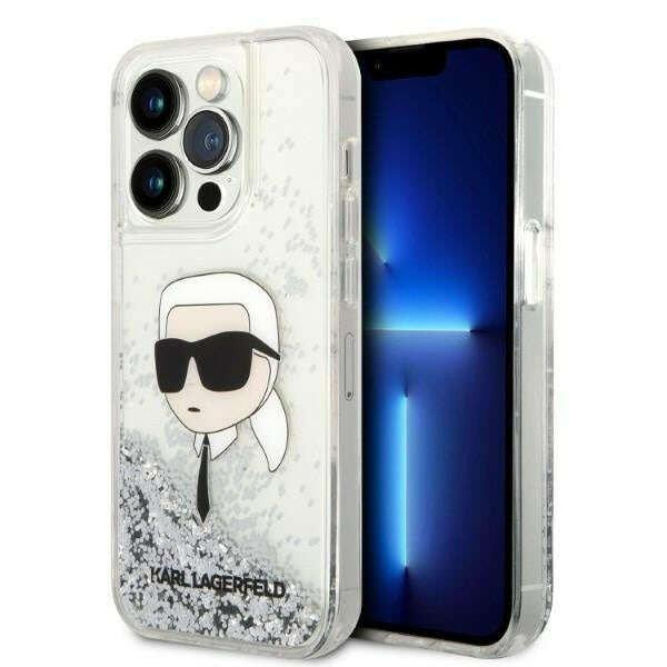 Karl Lagerfeld KLHCP14LLNKHCH Apple iPhone 14 Pro silver hardcase Glitter Karl
Head telefontok
