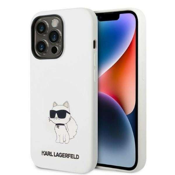 Karl Lagerfeld KLHMP14LSNCHBCH Apple iPhone 14 Pro hardcase fehér Silicone
Choupette MagSafe telefontok
