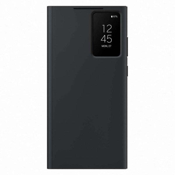 Samsung S23 Ultra smart view wallet tok, Fekete