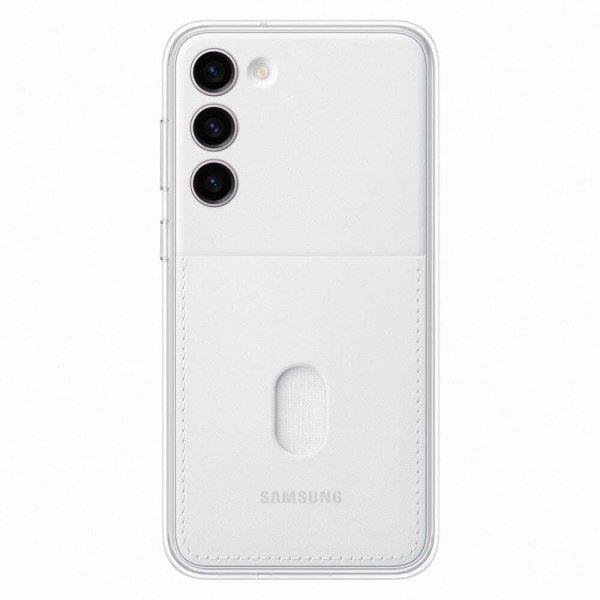 Védőburkolat Samsung Frame Case Galaxy S23 Plus készülékhez, fehér