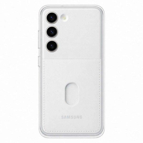 Védőburkolat Samsung Frame Case Galaxy S23-hoz, fehér