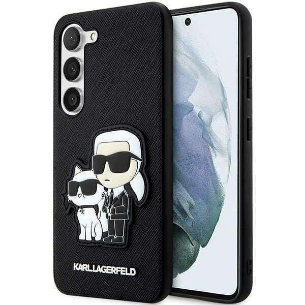 Karl Lagerfeld Saffiano Karl & Choupette védőtok Samsung Galaxy S23+
készülékhez, fekete