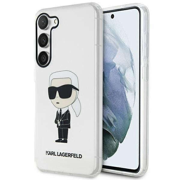 Samsung Galaxy S23 Karl Lagerfeld Ikonik Karl tok - KLHCS23SHNIKTCT, Átlátszó