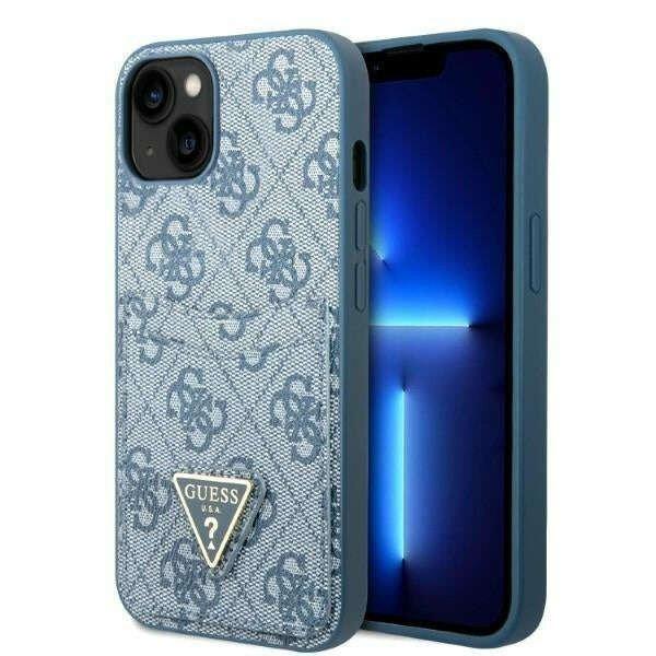Guess GUHCP13SP4TPB Apple iPhone 13 mini kék hardcase 4G Triangle Logo Cardslot
telefontok