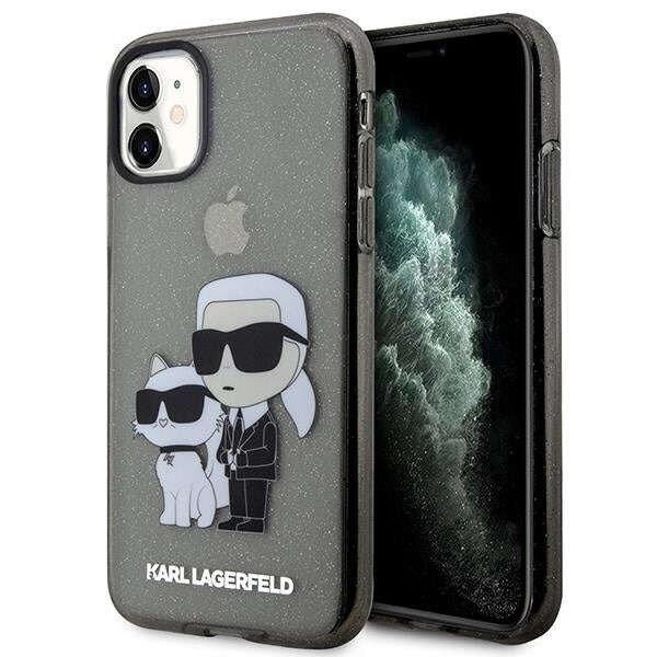 Karl Lagerfeld telefontok KLHCN61HNKCTGK Kemény tok fekete Apple iPhone 11/XR
Glitter Karl&Chouppete