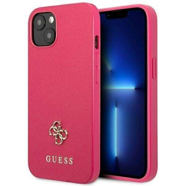 Guess GUHCP13SPS4MF Apple iPhone 13 mini pink hardcase Saffiano 4G Small Metal
Logo telefontok