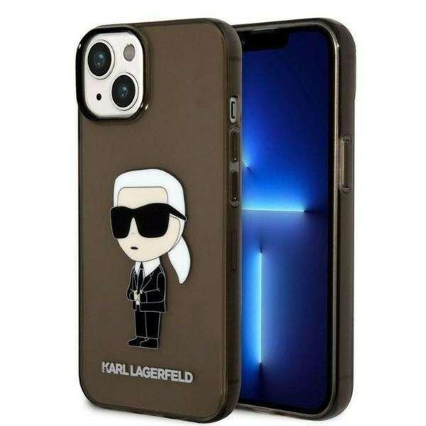 Karl Lagerfeld IML Ikonik NFT védőtok iPhone 14 Plus készülékhez, fekete