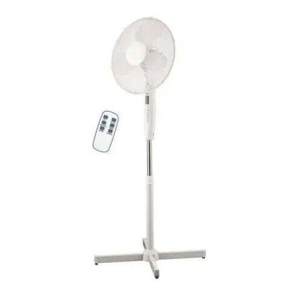 Elit Fan with Remote FR-16W 16 Inch (40cm) Stand Fan, Timer 7.5 hours, 3 Fan
speed, 3 Wind mode White EU (ELIT21348)