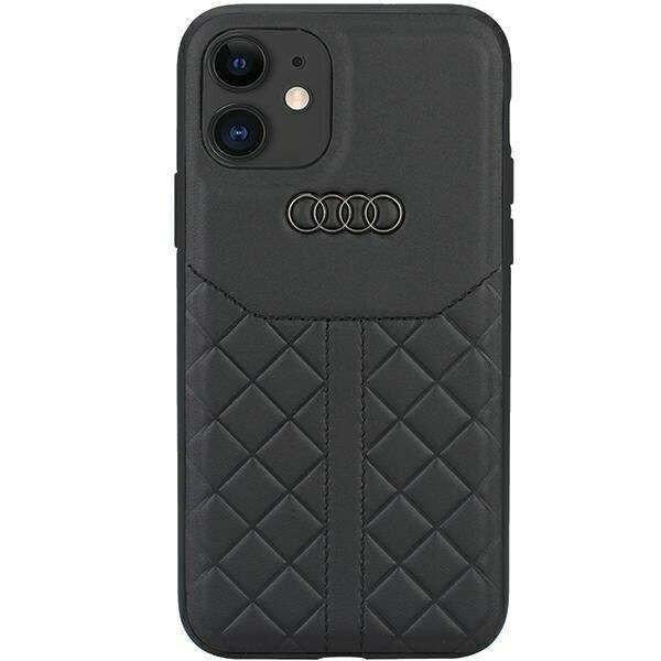 Védő hátlap Audi bőrtok APPLE iPhone 11-hez, fekete