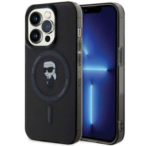 Karl Lagerfeld IML Ikonik MagSafe Zadni Telefontok, iPhone 15 Pro
készülékhez, fekete
