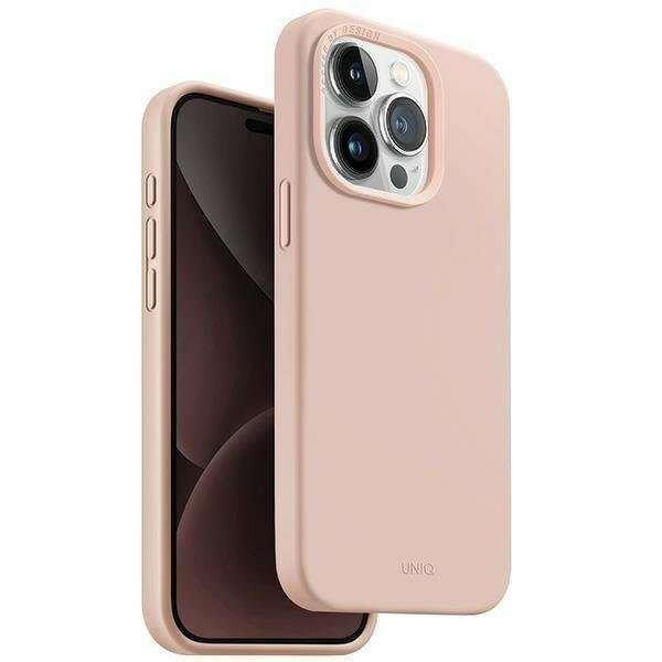 UNIQ Lino Hue tok, Apple iPhone 15 Pro készülékhez, MagClick töltés,
rózsaszín