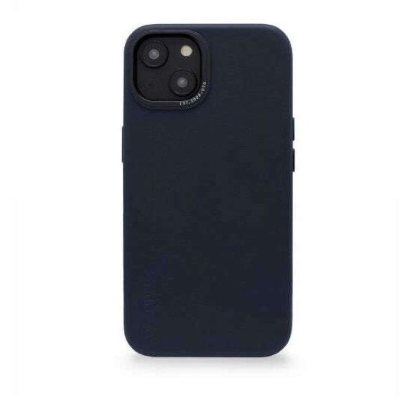 Dekódolt BackCover MagSafe természetes bőr tok, amely kompatibilis az iPhone
14 Plus Navy Blue telefonnal