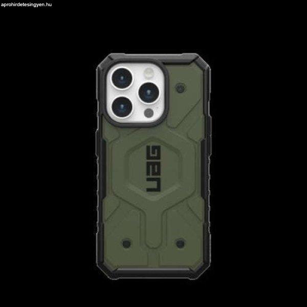 UAG Pathfinder Magsafe védőtok iPhone 15 Pro-hoz, olíva színű