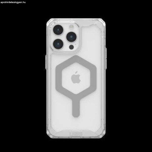 UAG Plyo MagSafe Tok, kompatibilis az iPhone 15 Pro Max telefonnal, Ice/Silver
