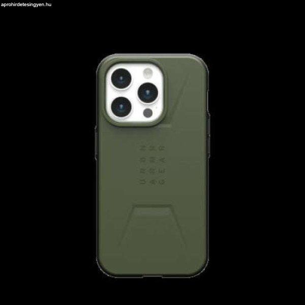 UAG Civilian Magsafe védőtok iPhone 15 Pro-hoz, Olive Drab