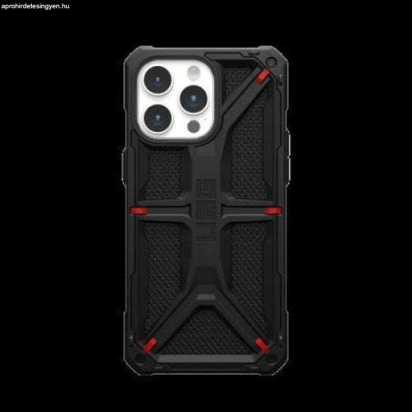 UAG Monarch Series védőtok iPhone 15 Pro Max, Kevlar Black telefonhoz