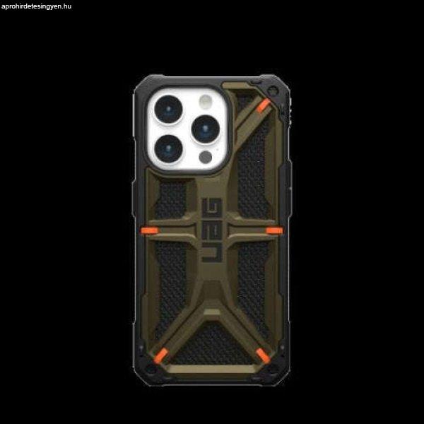 UAG Monarch Series védőtok iPhone 15 Pro-hoz, Kevlar Element Green