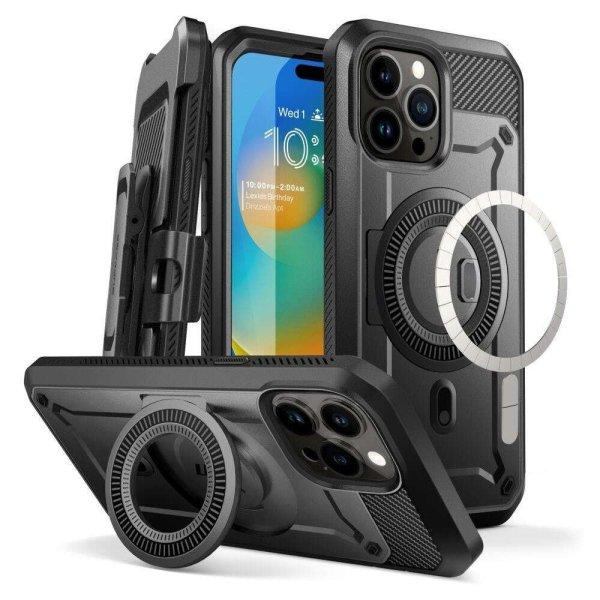 360 fokos tok Supcase Unicorn Beetle Pro MagSafe kompatibilis iPhone 15 Pro Max
készülékkel, kijelző védelem, fekete