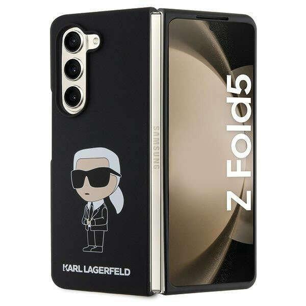 Védőtok Samsung Galaxy Z Fold5, Karl Lagerfeld, műanyag, fekete