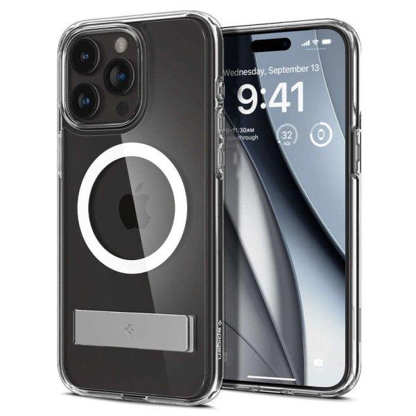Spigen Ultra Hybrid S MagSafe tok kompatibilis az iPhone 15 Pro Crystal Clear
telefonnal