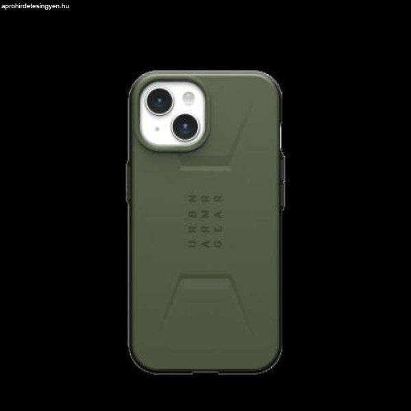 UAG Civilian Magsafe védőtok iPhone 15-höz, Olive Drab