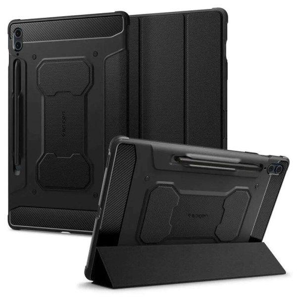 Spigen Rugged Armor Pro tok kompatibilis a Samsung Galaxy Tab S9 FE Plus 12,4
hüvelykes fekete