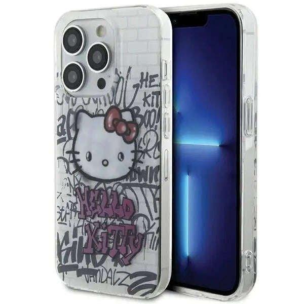 Hello Kitty IML Kitty On Bricks Graffiti - iPhone 15 Pro Max telefontok fehér
