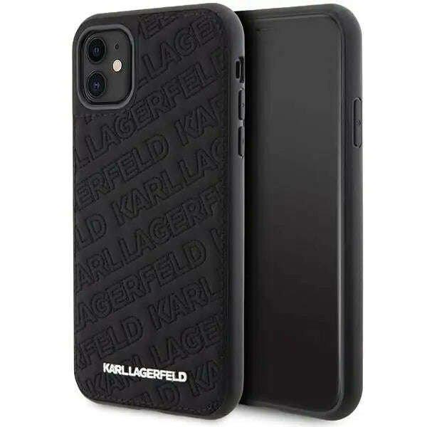 Karl Lagerfeld Quilted K Pattern - iPhone 11 telefontok fekete