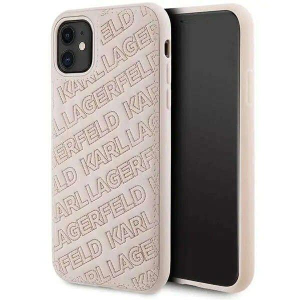 Karl Lagerfeld Quilted K Pattern - iPhone 11 telefontok pink