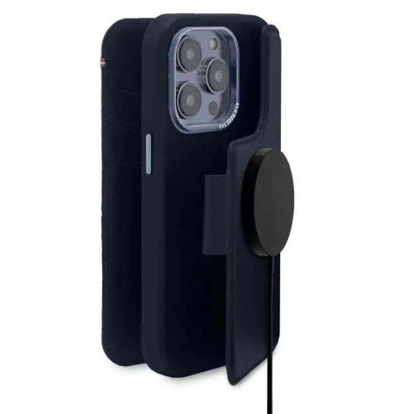 iPhone 14 Pro védőtok, MagSafe kompatibilis, dekódolt, sötétkék