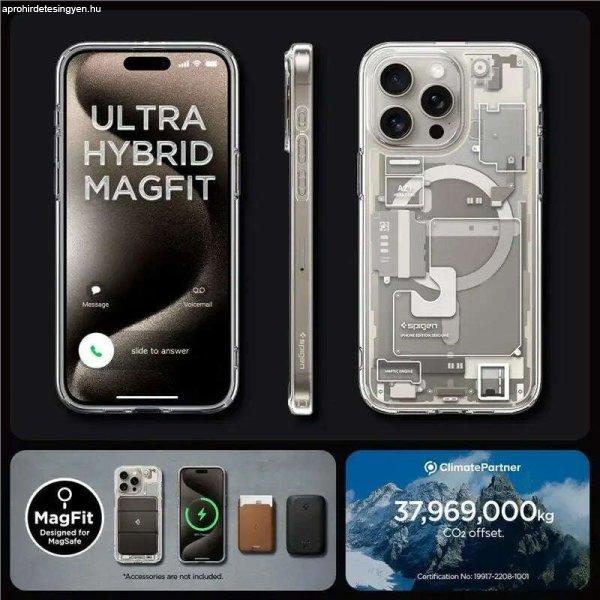 Spigen Ultra Hybrid MagSafe tok kompatibilis az iPhone 15 Pro Max Zero One
Natural Titanium telefonnal